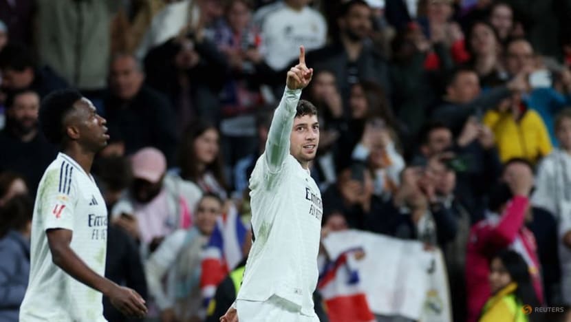 Valverde's late strike earns Real win over Athletic to keep title hopes alive