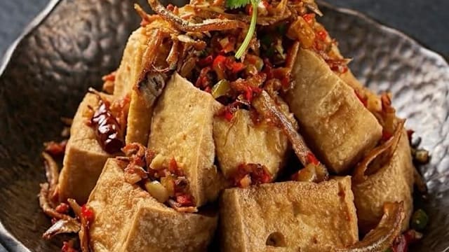 食谱：江鱼仔香辣豆腐
