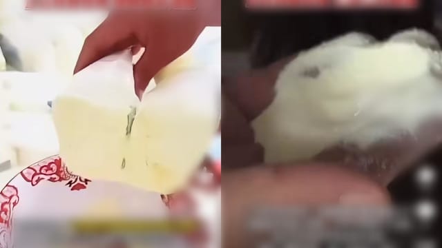 奶精掺淀粉 中国不法商家制造假奶粉销往全国