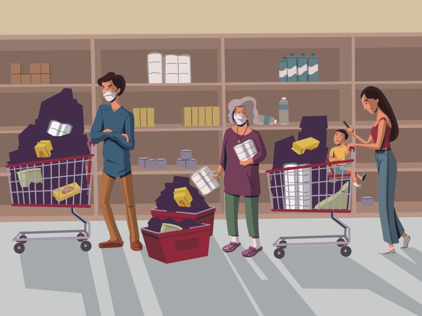 Despite assurance from various government and industry leaders that Singapore has sufficient supplies of daily essentials, Prof Straughan said it did not help that the public was seeing images of empty shelves late in the night.