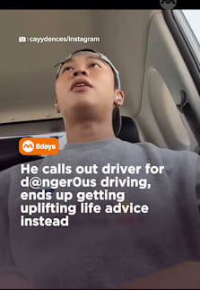 Didn’t expect the singing at all 🤣 #8dayssg #8dayssgtrending #advice #life #driver 