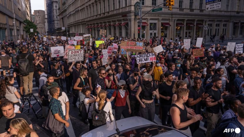 Thousands in New York protest immigration raids Thousands in New York protest immigration raids