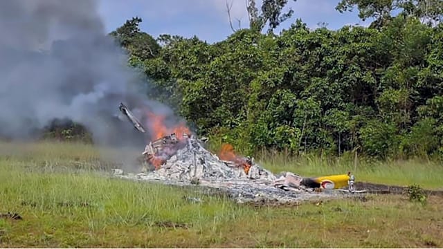 马国砂拉越直升机坠毁酿五死 遗体全寻获均严重烧焦