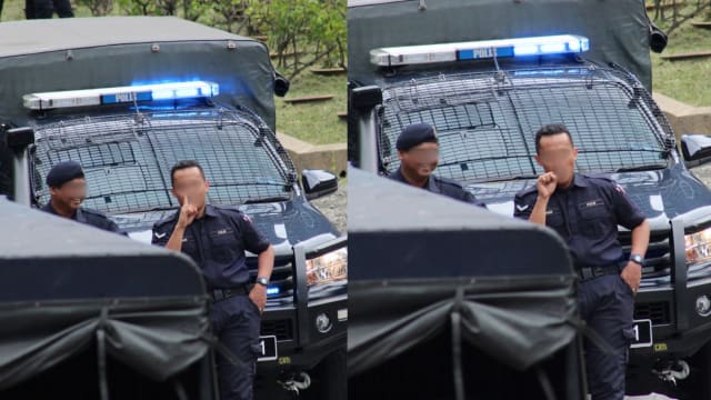 马国女摄影师拍到警员对她比猥亵手势  一网民留言：也曾被他性骚扰