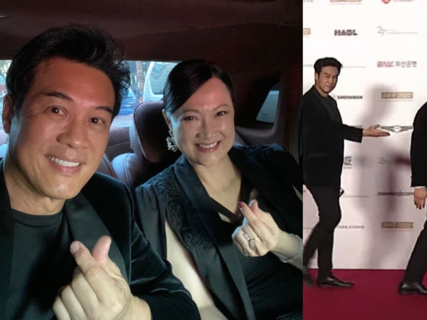 Hong Huifang Walks Busan International Film Festival Red Carpet With Hubby Zheng Geping; He Shows He&rsquo;s Always Got Her Back