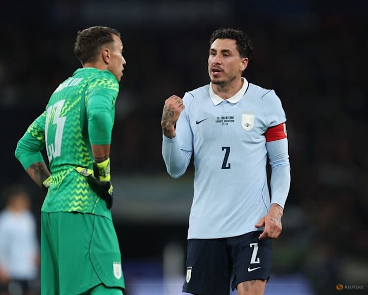 Gimenez benched, Araujo not in squad as Uruguay take on Saudi Arabia