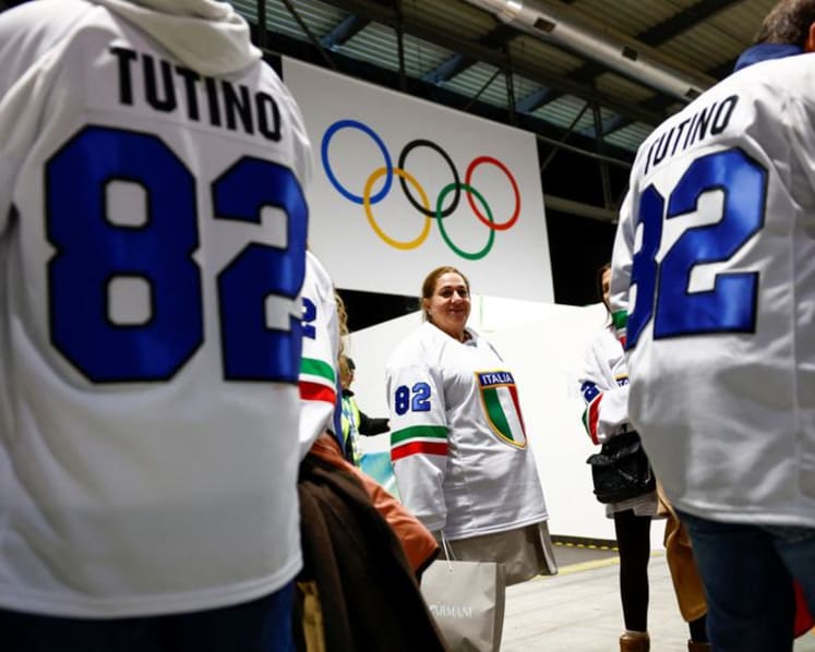Olympic Ice hockey-Italy's Tutino brings 50‑strong support squad from Canada to Milan