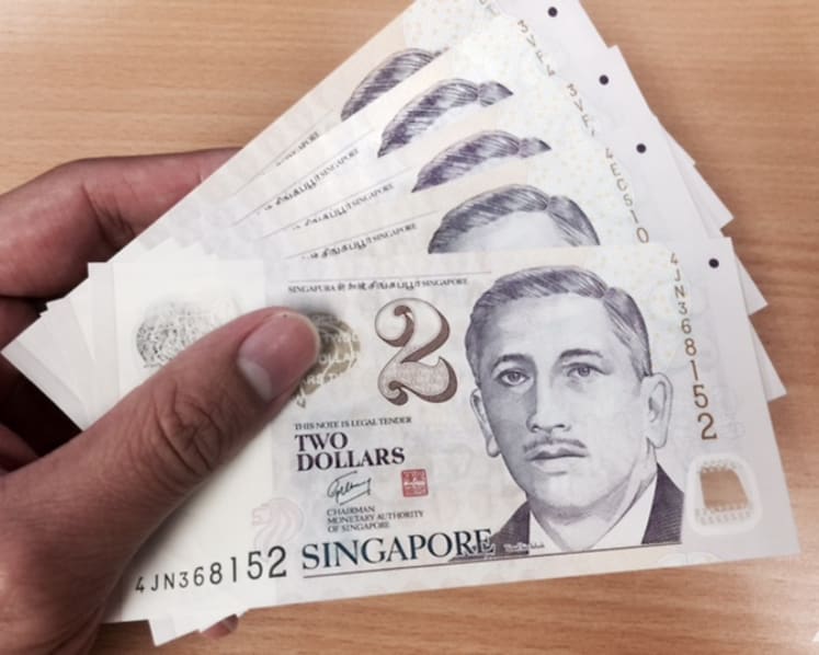 Demand for new S$2 banknotes during festive periods down by 20% each year: MAS 