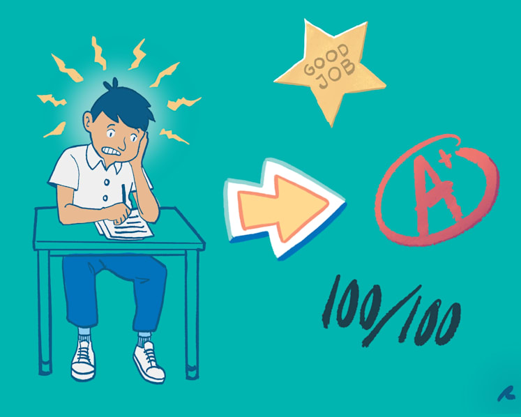 Don’t calm down. Exam stress can help you get better marks