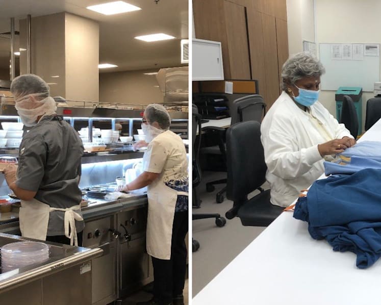 From preparing meals to distributing medical scrubs: A look at SGH’s underground operations