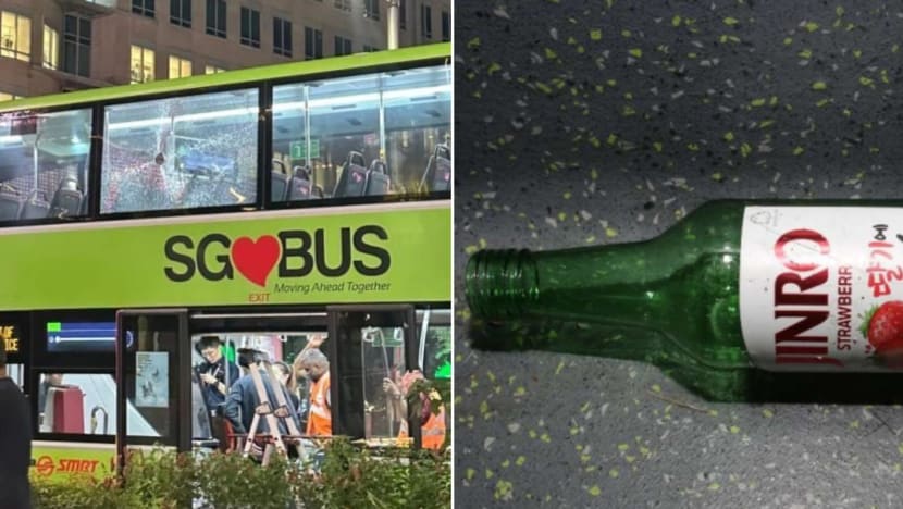 Man arrested after glass bottle thrown at bus along Orchard Road Man arrested after glass bottle thrown at bus along Orchard Road