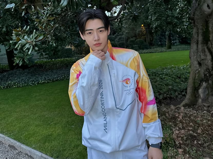 Sunghoon of K-pop group Enhypen carries torch for Milano Cortina 2026 Winter Olympics
