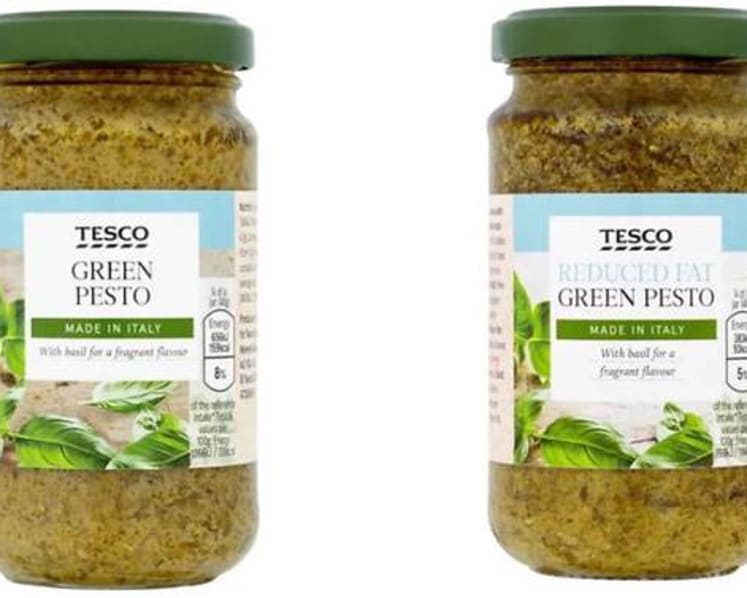 Tesco green pesto recalled due to undeclared peanut allergen