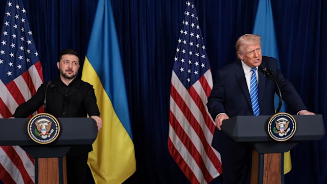 特朗普称今天将在达沃斯会见泽连斯基