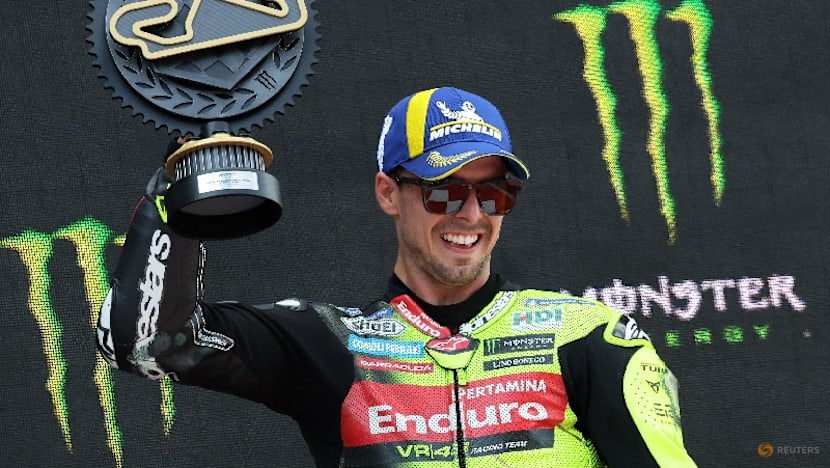 Di Giannantonio wins crash-marred Catalan GP after double red flag drama