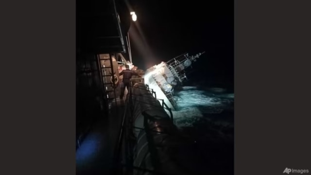 泰国皇家海军军舰沉没 33人失踪