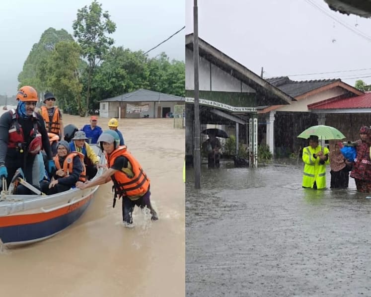 Over 10,700 people evacuated in Johor due to severe floods; major roads in JB city centre affected