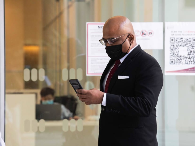 The High Court and State Courts made separate complaints to the Attorney-General in December 2021 in respect to the conduct of lawyer M Ravi (pictured). The High Court and State Courts made separate complaints to the Attorney-General in December 2021 in respect to the conduct of lawyer M Ravi (pictured).