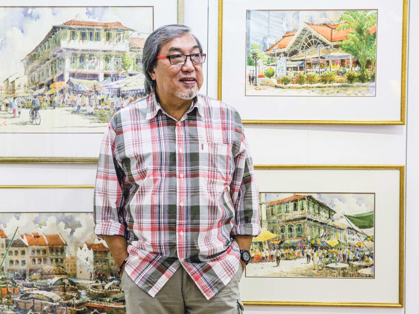 Singapore Watercolour artist Francis Tan stages his first solo exhibition