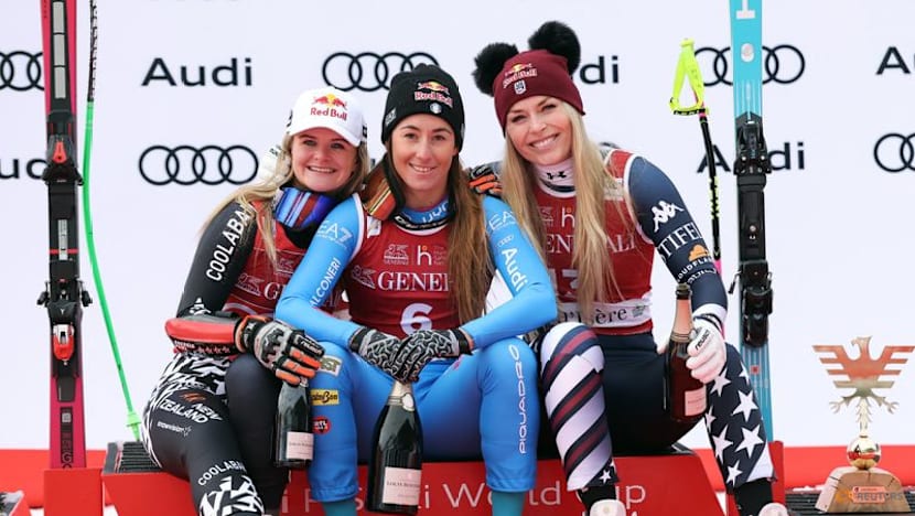 Alpine skiing-Goggia seals Super-G win ahead of Robinson and Vonn