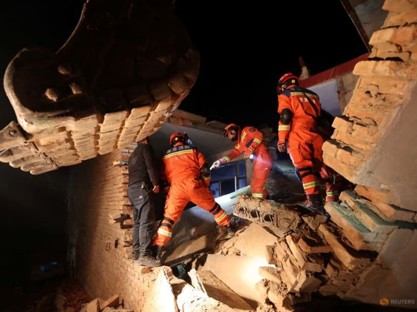 Homes collapse as earthquake kills more than 100 in China's rural Gansu