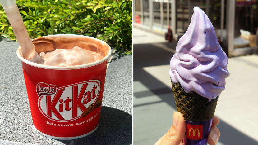McDonald’s Purple Sweet Potato Waffle Cone & Kit Kat McFlurry Taste Test: Nice Or Not?
