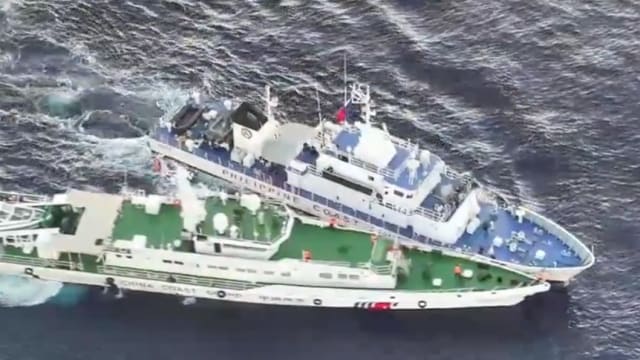 中菲海警船碰撞  中称菲故意冲撞  菲称中危险拦截