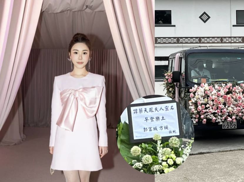 Aaron Kwok and Grasshopper’s Calvin Choy sent wreaths to Abby Choi’s pink-themed funeral