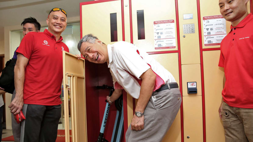 Cheng San CC the first to provide PMD lockers