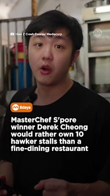 "Fine dining don't make money!" said the MasterChef S’pore winner  #8dayssg #8dayssgtrending #masterchefsingapore #derekcheong #sgfyp 