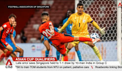 Asian Cup qualifiers: Late error sees Singapore held to 1-1 draw by 10-man India in Group C 