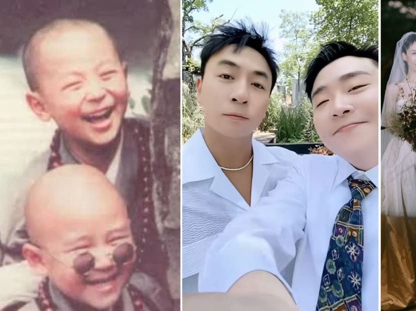 So nostalgic! Shi Xiao Long was the best man at his Shaolin Popeye co-star Hao Shao Wen&rsquo;s wedding