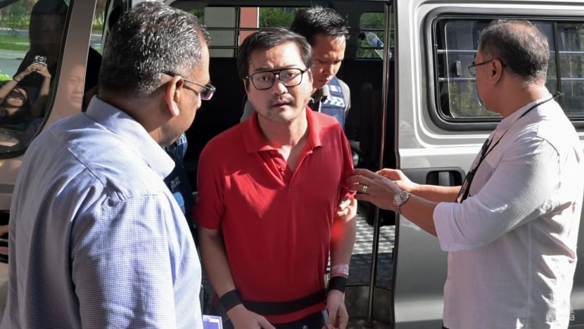 Sengkang murder: 44-year-old suspect taken back to crime scene Sengkang murder: 44-year-old suspect taken back to crime scene