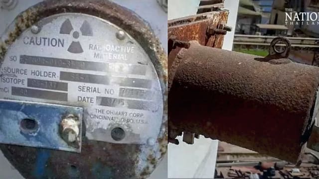 泰国发现疑似遗失的危险放射性物质钢管