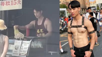 Hunky Employee At Taiwan Fried Buns Stall Draws Crowds; Is Actually A Real Estate Agent Who Does This As A Side Hustle
