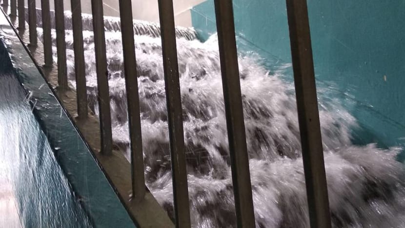 ‘Loud and unexpected’: Water gushes down Hougang block after pipe 'dislodged' during washing