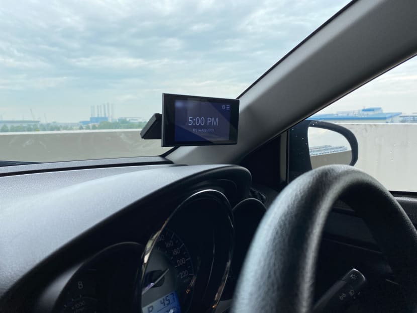 The new on-board unit (OBU) has a touchscreen display that can provide real-time road traffic updates. The new on-board unit (OBU) has a touchscreen display that can provide real-time road traffic updates.
