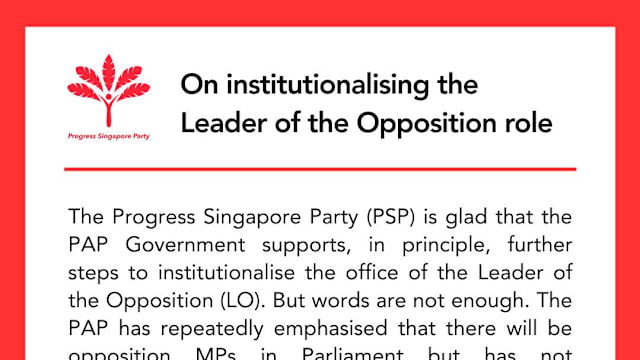 欣见政府欲制度化反对党领袖 前进党吁列明确时间表