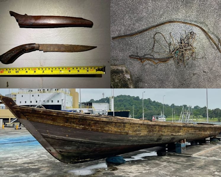 9 men arrested for stealing scrap metal from moving barge off Kusu Island