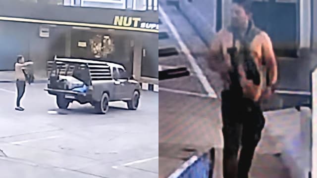 大街上持枪乱射 泰国男子被警方制伏送医