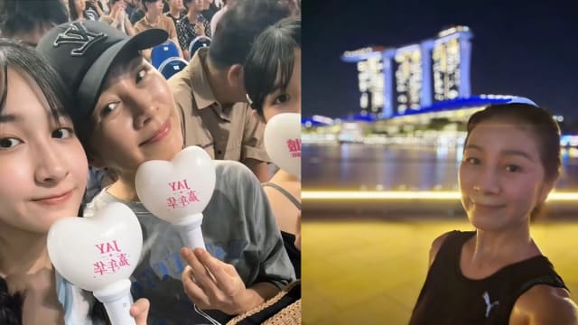 方文琳狮城休养　陪女儿们看周杰伦演唱会！