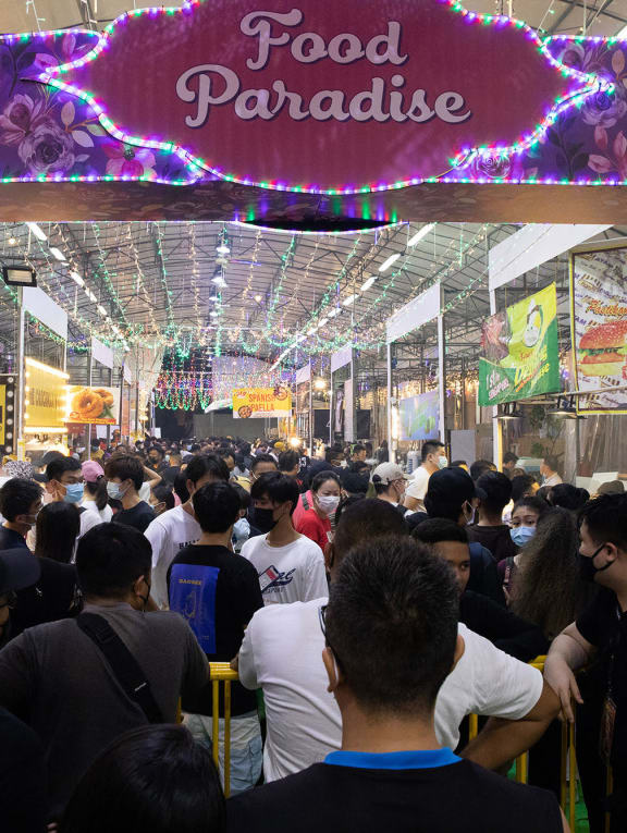 A crowd at the Ramadan bazaar in Geylang Serai on April 3, 2022. A crowd at the Ramadan bazaar in Geylang Serai on April 3, 2022.