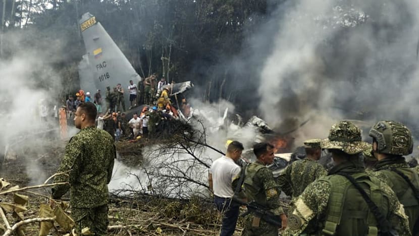 Military plane with 125 aboard crashes in Colombia. At least 48 rescued