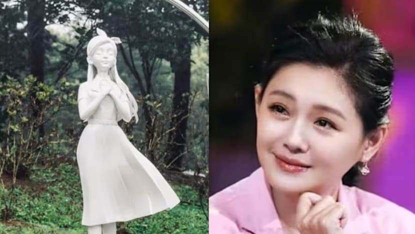 Patung memorial Barbie Hsu akhirnya terungkap, simbol cinta yang dirancang langsung oleh DJ Koo