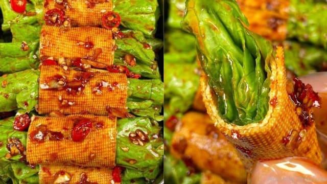 食谱：豆皮卷菜