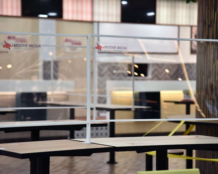 Covid-19: Koufu trials plastic table shields to protect diners at foodcourts