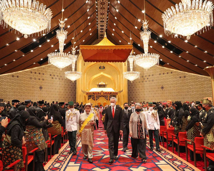 PM Lee attends Brunei sultan’s birthday celebrations, investiture ceremony