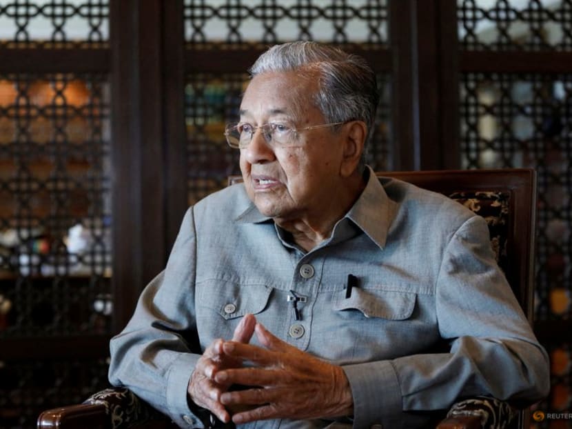 Former Malaysian Prime Minister Mahathir Mohamad speaks during an interview with Reuters in Putrajaya, Malaysia on Nov 8, 2022. Former Malaysian Prime Minister Mahathir Mohamad speaks during an interview with Reuters in Putrajaya, Malaysia on Nov 8, 2022.