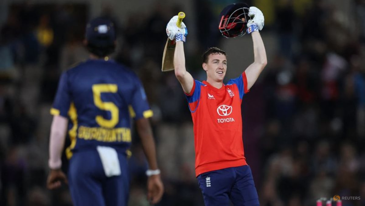 Brook hits lightning century as England crush Sri Lanka by 119 runs in opening T20
