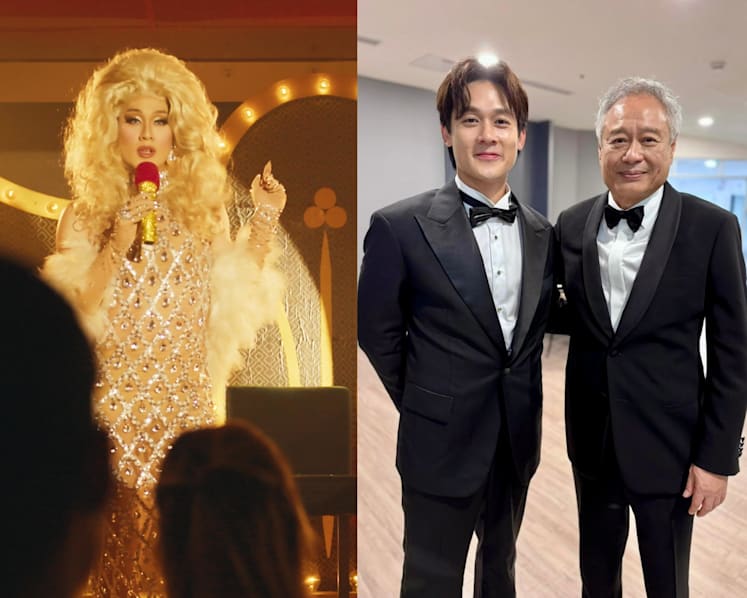 Richie Koh didn’t win a Golden Horse award, but he did score a photo with director Lee Ang